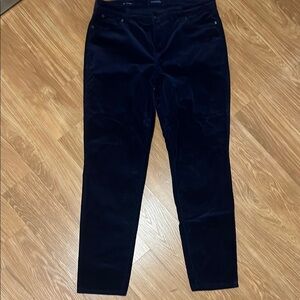Talbots Blue Ankle Cropped Jeans cords size 10 like new